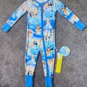 Bluey Kids One Piece Pajama - Blue